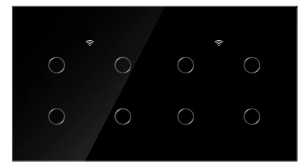 Pech WIFI Smart Switch 8 gang Add Capacitor (works with or without a neutral) — view 1 of 2