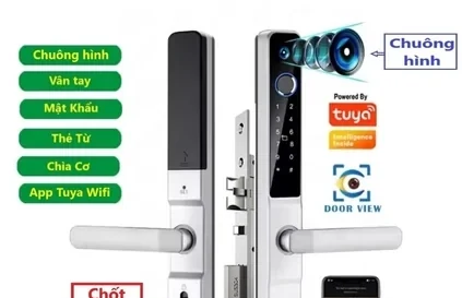 Pech Broken Bridge Aluminum Tuya Smart WIFi Door Lock, USB