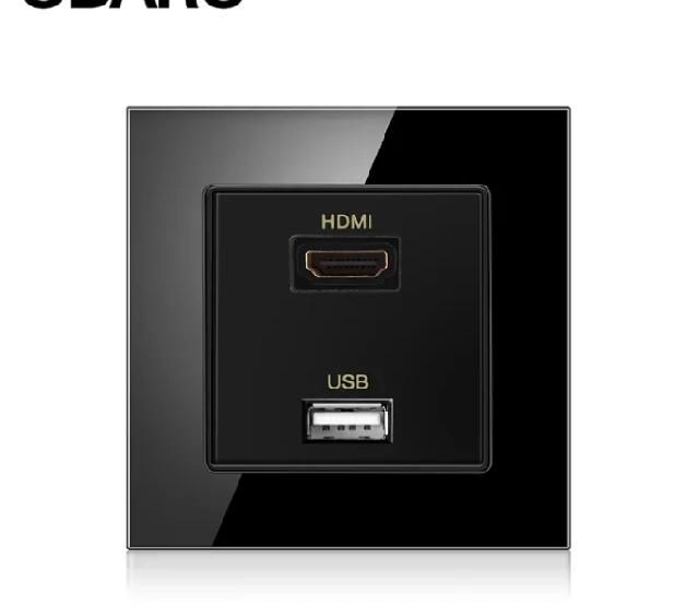 Pech HDMI + USB — 86 × 86 mm