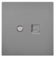Pech Socket sat + RJ45 — 86 × 86 mm