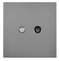 Pech Socket SAT + TV — 86 × 86 mm