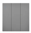 Pech 3 gang 1 way switch — 86 × 86 mm