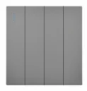 Pech 4 gang 1 way switch — 86 × 86 mm