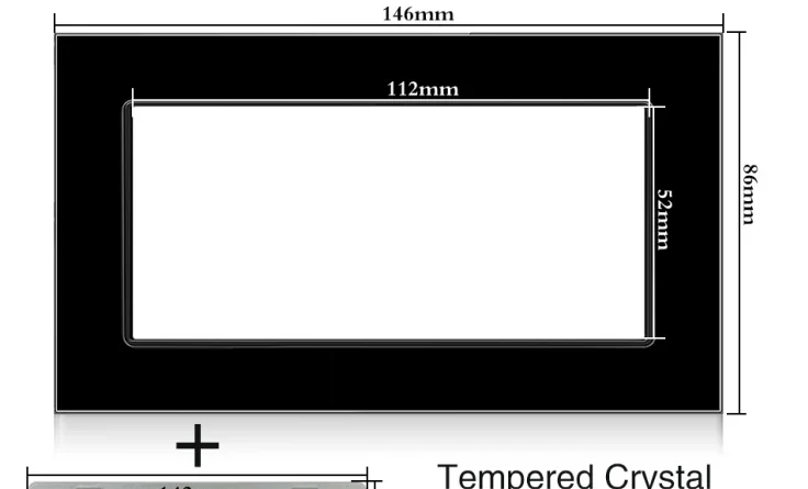 Pech Galss + iron frame — 146 × 86 mm