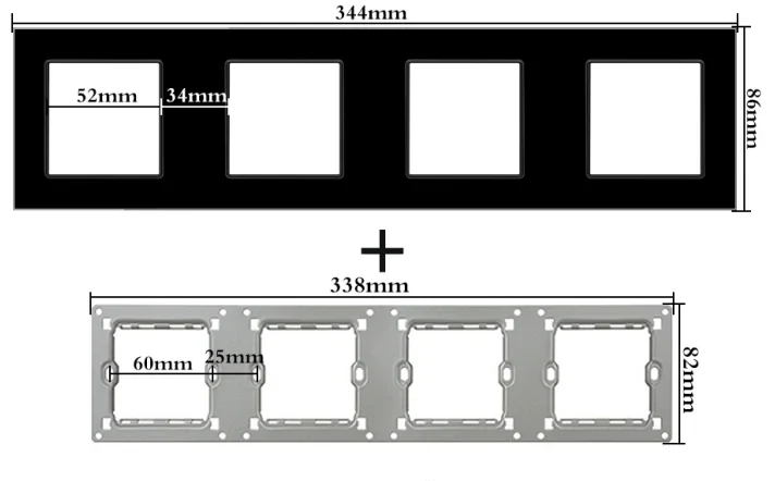 Pech Galss + iron frame (Universal)