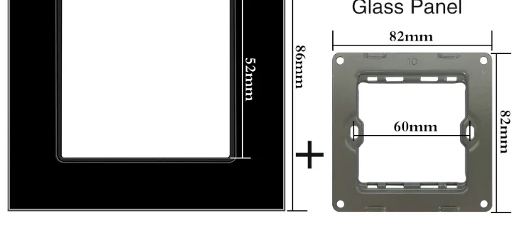 Pech Galss + iron frame — 86 × 86 mm