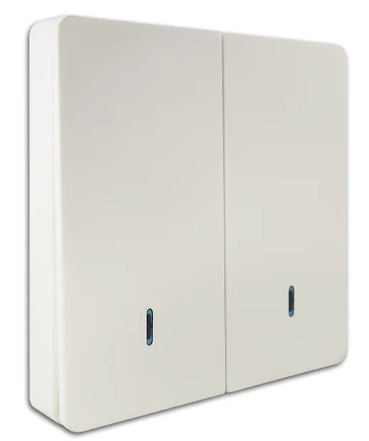 Pech 2 gang Wireless remote plastic panel Controller — 86 × 86 mm — view 1 of 3