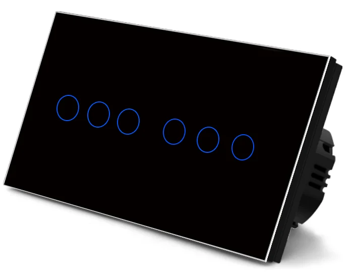 Pech 6 gang Wireless remote touch switch — 146 × 86 mm — view 1 of 3