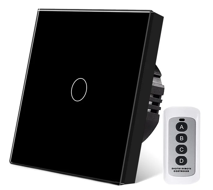 Pech 1 gang Wireless remote touch switch — 86 × 86 mm (EU/UK/FR) — view 1 of 3