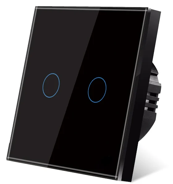 Pech 2 gang touch switch — 86 × 86 mm — view 1 of 3