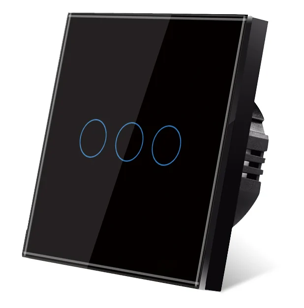 Pech 3 gang touch switch — 86 × 86 mm — view 1 of 3