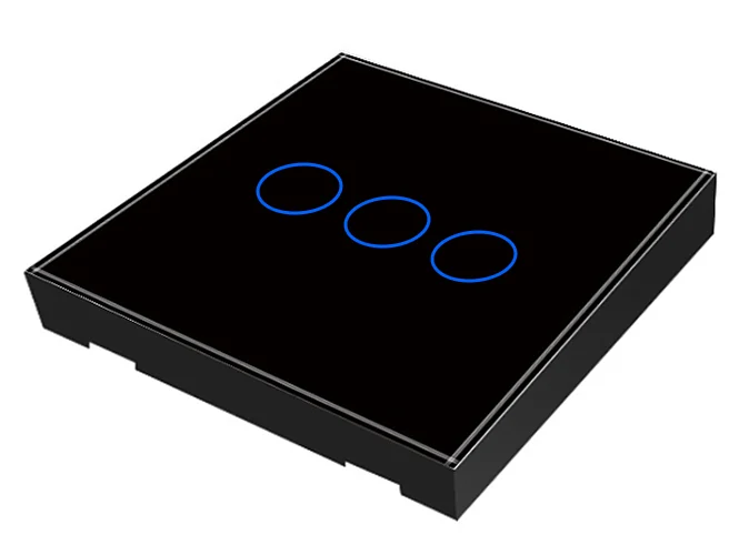 Pech 3 gang Wireless remote glass panel Controller — 86 × 86 mm — view 1 of 3