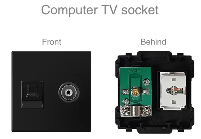 Pech RJ45TV socket module — view 1 of 2