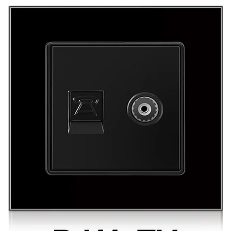 Pech RJ11TV double socket — 86 × 86 mm — view 1 of 2