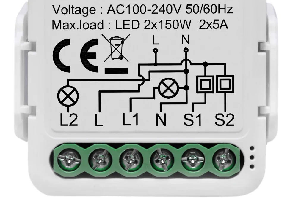 Pech WIFI 2 gang breaker switch (need neutral wire)