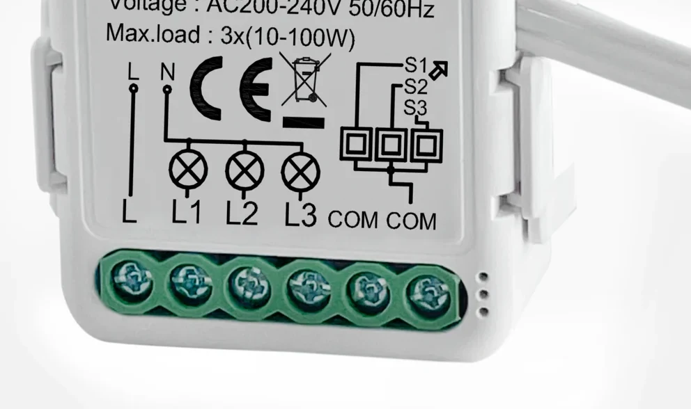 Pech WIFI 3 gang breaker switch (NO need neutral wire)