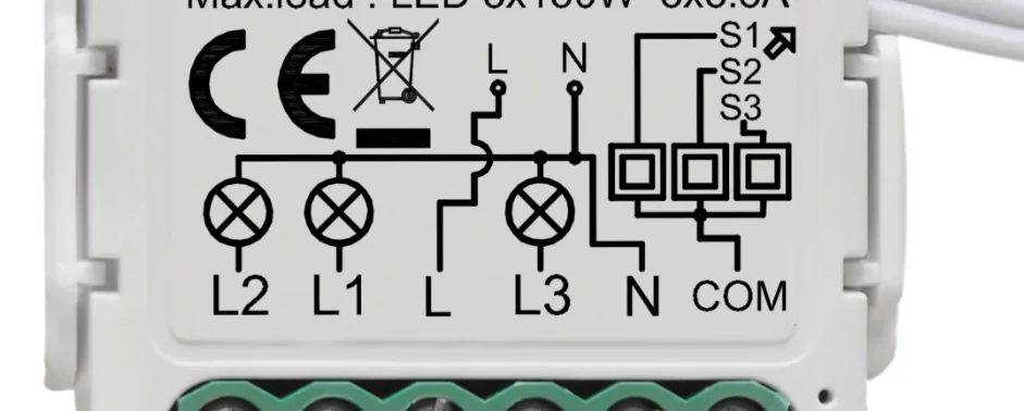 Pech WIFI 3 gang breaker switch (need neutral wire)