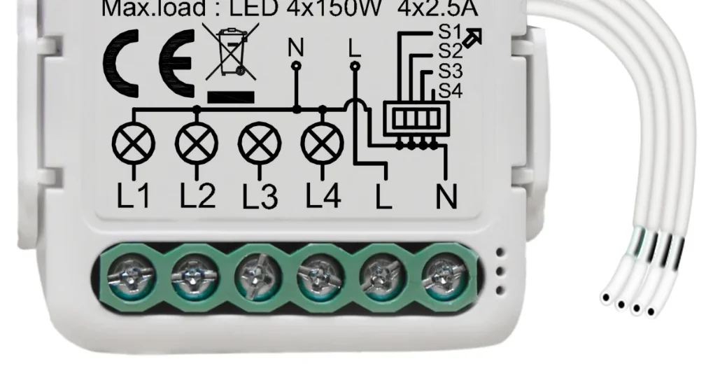 Pech WIFI 4 gang breaker switch (need neutral wire)