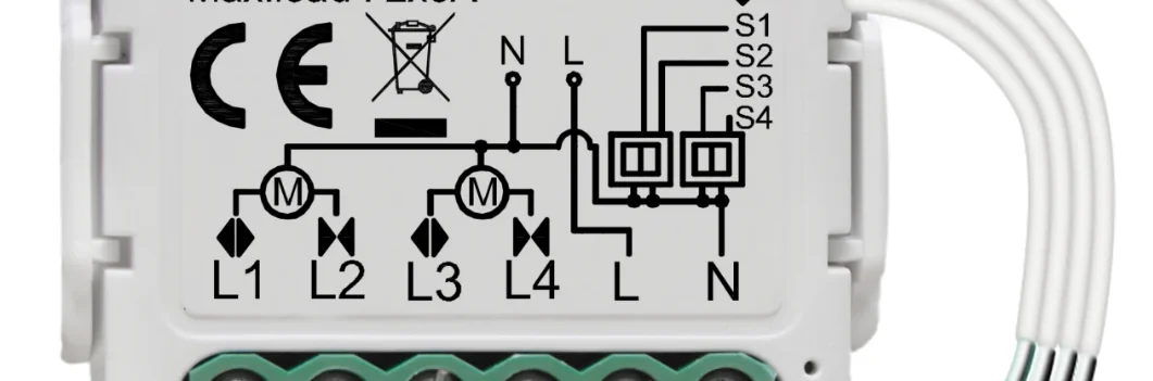 Pech WIFI breaker 2 gang curtain switch (Need neutal wire)