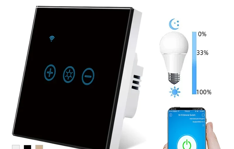 Pech Zigbee Smart Dimming Switch Need neutral wire (dimmer switch) — 86 × 86 mm — view 1 of 2