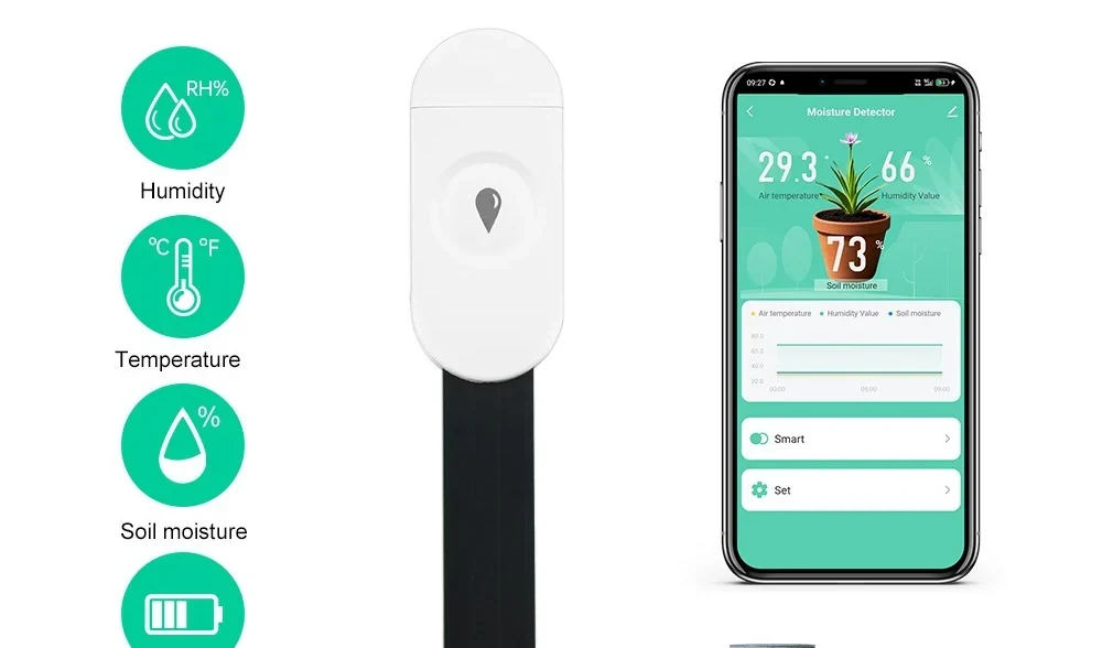 Pech ZigBee 3.0 Smart Soil Moisture Detector