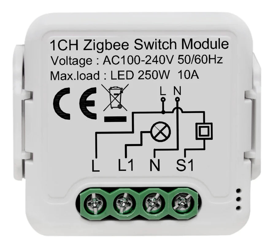 Pech Zigbee 1 gang breaker switch (need neutral wire)