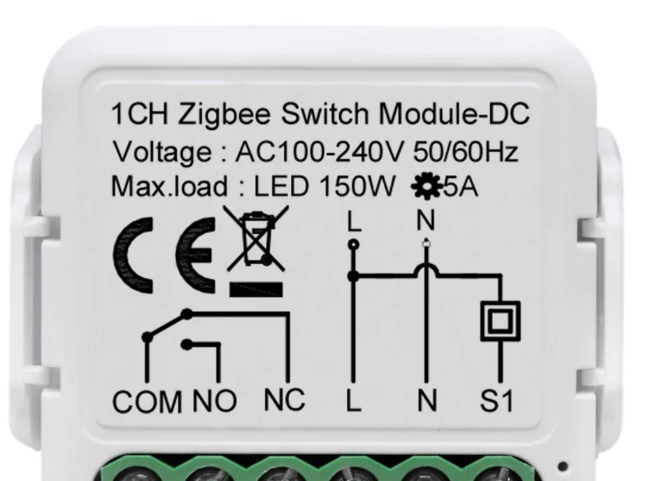 Pech Zigbee 1 gang dry contact