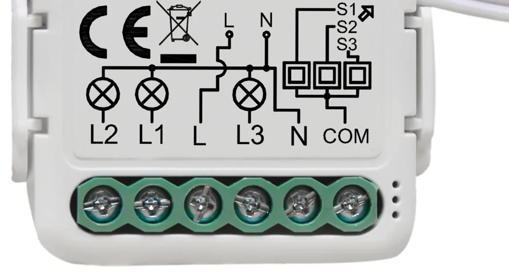 Pech Zigbee 3 gang breaker switch (need neutral wire)