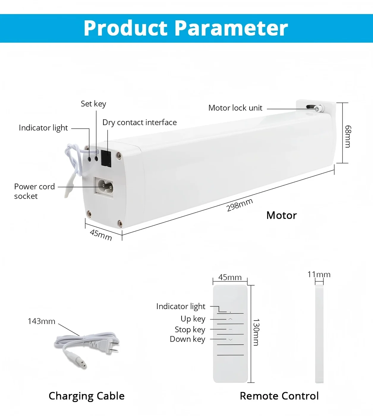 Pech Zigbee + remote curtain