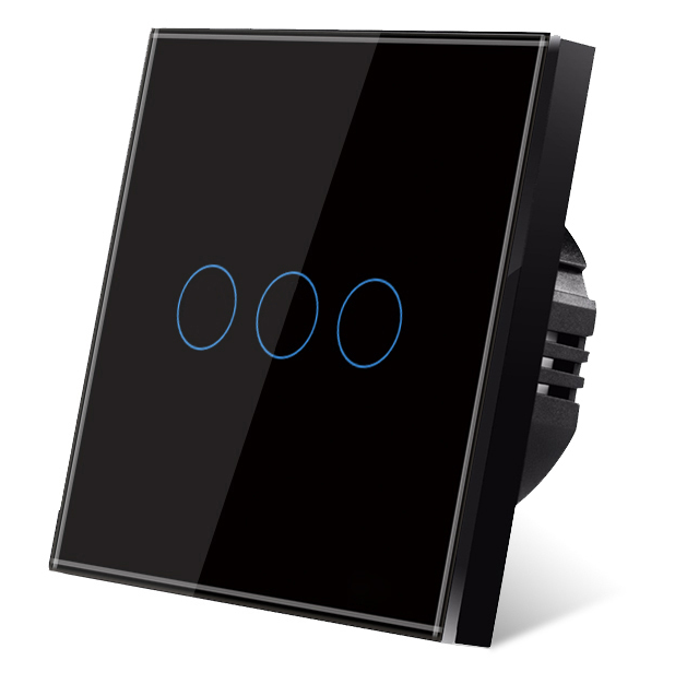 Pech 3 gang touch switch — 86 × 86 mm